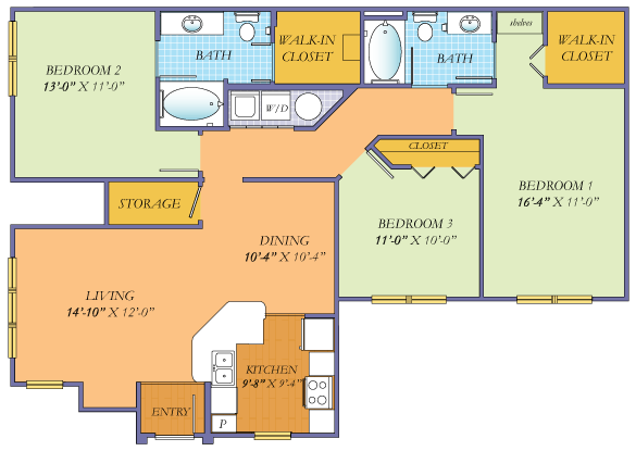 Floor Plans & Pricing Garden District Apartment Homes